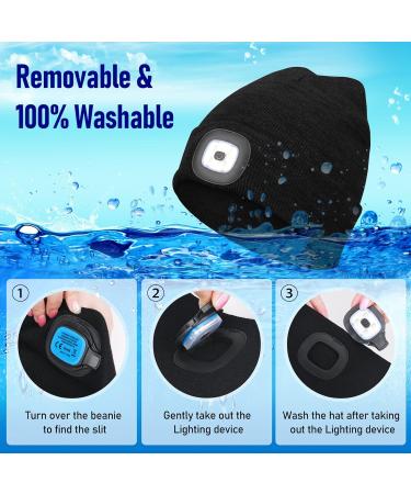 Miserwe Unisex LED Light Cap - USB Rechargeable Running Hat | Ideal Gifts for Men Women & Teens - Blue Alpine Cap - Buy Online on GoSupps.com