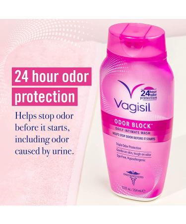 Vagisil Odor Block Daily Intimate Feminine Wash 12 Fl Oz - Gynecologist Tested - Buy Online on GoSupps.com
