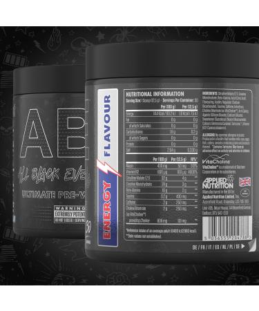 Applied Nutrition ABE Pre Workout Bundle - 375g Powder + 2.5 LT Matt Black JUG | Energy & Performance Booster with Creatine & Beta Alanine - Buy Online on GoSupps.com