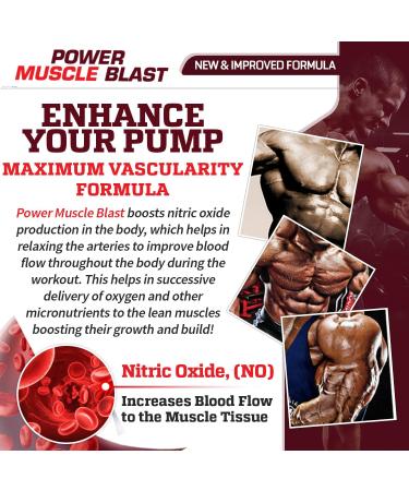 Power Muscle Blast - Max Strength & Advanced Muscle Growth Blend | Boost Performance & Endurance - Buy Online on GoSupps.com