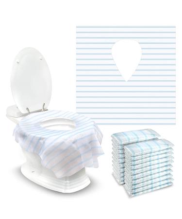 Extra Large Disposable Toilet Seat Covers - Individually Wrapped for Adults, Kids, and Toddlers - Water Proof and Nonslip - Ideal for Travel and Public Restrooms - Buy Online on GoSupps.com