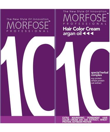 Morfose 10 Professional Hair Colour Cream 100 ml No. 8.34 Light Copper Auburn - Buy Online on GoSupps.com