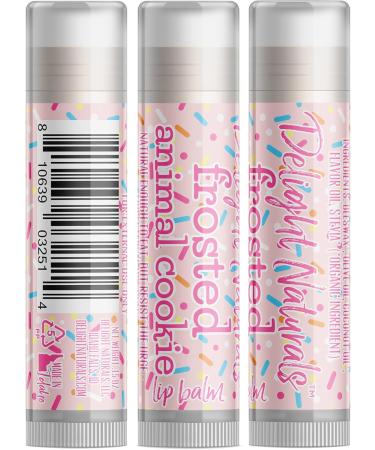 Frosted Animal Cookie Lip Balm Set of Three | Moisturizing & Delicious Flavor - Shop Now - Buy Online on GoSupps.com