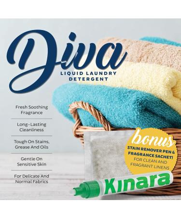 Tyler DIVA Glamorous Wash HE Liquid Laundry Detergent - 1 Gallon Bundle with Stain Remover Pen & Fresh Scented Sachet | Gentle Laundry Soap for All Fabrics - Shop Internationally - Buy Online on GoSupps.com