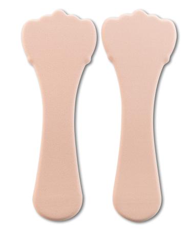 Ball of Foot and Heel Cushion Pads Toe Free Padding Next Generation Foam Shoe Insoles Inserts for Women Pedi Feetz by Tacco Start Heelz 1 Pair (Beige)