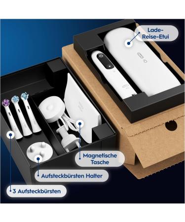 Oral-B io Series 9 Plus Electrical Toothbrush - 3 Brush Heads Travel Case 7 Modes Eco-Friendly White Packaging | Worldwide Shipping - Buy Online on GoSupps.com