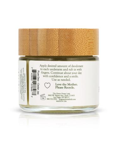 Pure Organic Deodorant for Women and Men Aluminum-Free Deodorant Paraben-Free Vegan Cedarwood Jasmine Natural Stay Fresh All Day - 2 FL OZ/59.15 ML - Buy Online on GoSupps.com