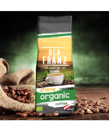 Der-Franz Crema Organic Coffee Ground 4x500g - Premium Quality Organic 500g - Buy Online on GoSupps.com