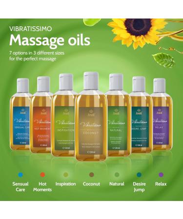 Vibratissimo Natural - Massage Oil for Sensual Pleasure Love Oil Erotic Oil Natural 250 ml (Pack of 1) - Buy Online on GoSupps.com