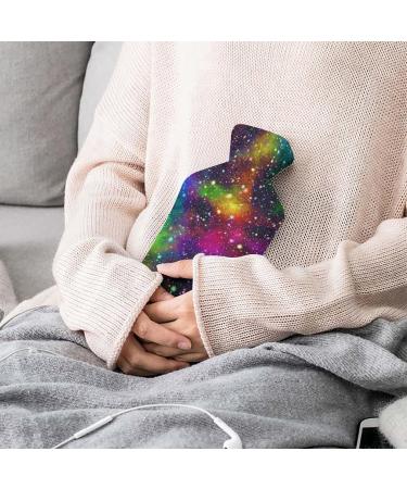Colorful Starry Sky Hot Water Bottle with Plush Cover - Hand Warmer for Adults & Kids (26.5x15.3cm) | International Shipping Available - Buy Online on GoSupps.com