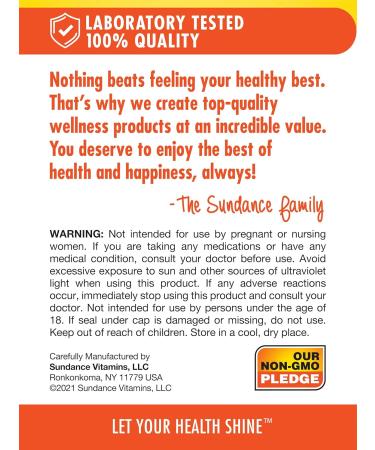 Sundance St. John's Wort Capsules | 300mg | 60 Count | Non-GMO and Gluten Free Standardized Extract - Buy Online on GoSupps.com