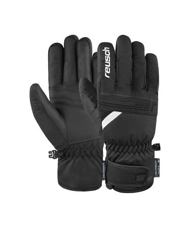 Reusch Men's Baldo R-tex Xt Breathable Short Cuff Winter Gloves 8.5 7701 Black/White