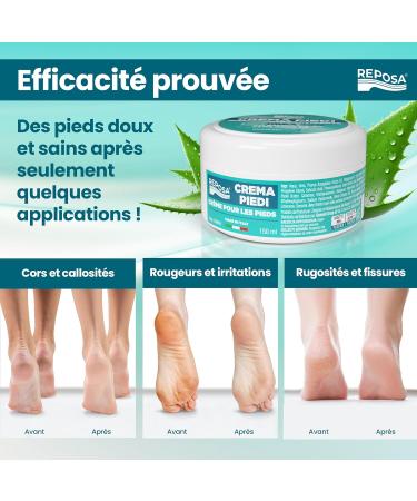 Reposa - Very Dry and Damaged Foot Cream 50% Urea Regenerating and Smoothing Foot Cream with Salicylic Acid and Aloe Vera - Foot Care for Heels and Dehydrated Skin - Made in Italy 150 ml - Buy Online on GoSupps.com