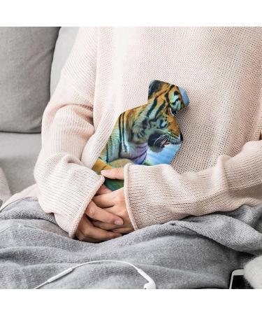 Tiger Water Hot Water Bottle with Plush Cover - Ideal Hand Warmer for Adults & Kids - 26.5x15.3cm | Shop Internationally - Buy Online on GoSupps.com