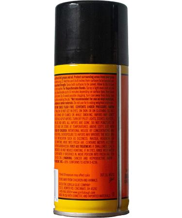 Gorilla Heavy Duty Spray Adhesive 4oz Clear - Multipurpose & Repositionable | Pack of 1 - Buy Online on GoSupps.com