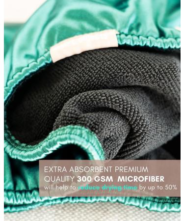 Microfiber Hair Towel for Women | Satin Towel for Curly Hair | Hair Plop Towel | SMPL Objects Leopard Print - Buy Online on GoSupps.com