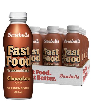 Barebell's food drinking meal - delicious lactose -free sugar arm enriched with vitamins and minerals.36 g protein per portion 500ml x 12 (chocolate) chocolate 500 ml (12 pack)