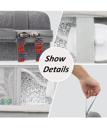 Khanka Electric Toothbrush Travel Case with 2 Pack Toothpaste Cap - Compatible with Philips and Oral-B - Black - Buy Online on GoSupps.com
