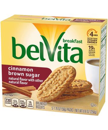 Belvita Cinnamon Brown Sugar Breakfast Biscuits - 6 Boxes, 5 Packs Each - 4 Biscuits Per Pack - Buy Online on GoSupps.com