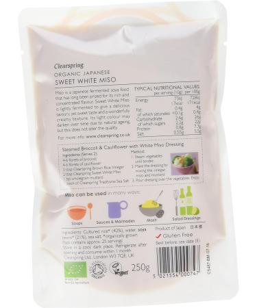 Clearspring Organic Sweet White Miso 250g - Premium Quality Japanese Miso Paste - Buy Online on GoSupps.com
