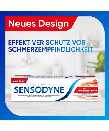 Sensodyne MultiCare Gum Protection Toothpaste 75ml | Fluoride Daily Toothpaste for Sensitive Teeth - Shop Internationally - Buy Online on GoSupps.com