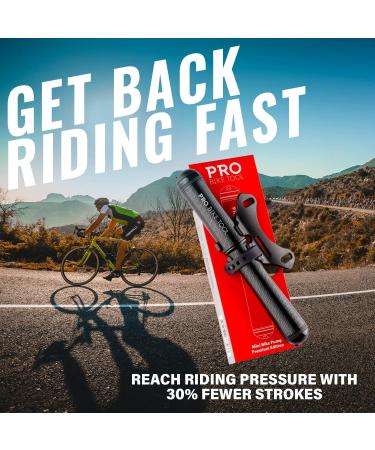 Premium Mini Bike Pump - High Pressure PSI - Presta and Schrader Valves - Ideal for Road and Mountain Bikes - Black - Buy Online on GoSupps.com