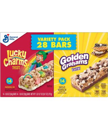 Lucky Charms and Golden Grahams Breakfast Bar Variety Pack - 28 ct - Delicious Variety of Cereal Bars for a Quick and Easy Morning Boost - Buy Online on GoSupps.com