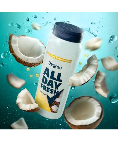 Degree All Day Fresh Body Wash Fresh Coconut Deep Cleansing 20 oz - Buy Online on GoSupps.com