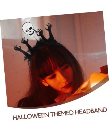 LIFKOME Halloween Photo Booth Halloween Skeleton Headwear Headbands Halloween Party Headband Halloween Headpiece Halloween Hairband Ghost Hair Hoop Halloween Hair Hoop Plastic - Buy Online on GoSupps.com