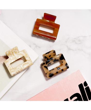 Naran Tortoise Hair Claw Clips - French Design Acrylic Clips (3pcs, 2inches) - Buy Online on GoSupps.com