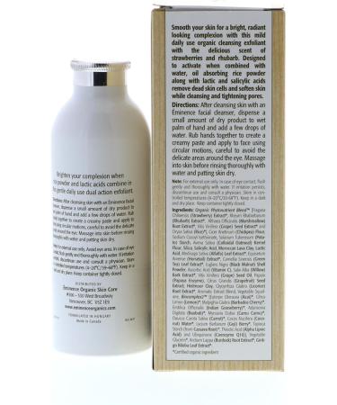 Eminence Strawberry Rhubarb Dermafoliant 4.2 oz - Natural Exfoliating Facial Scrub for Radiant Skin | International Shipping Available - Buy Online on GoSupps.com