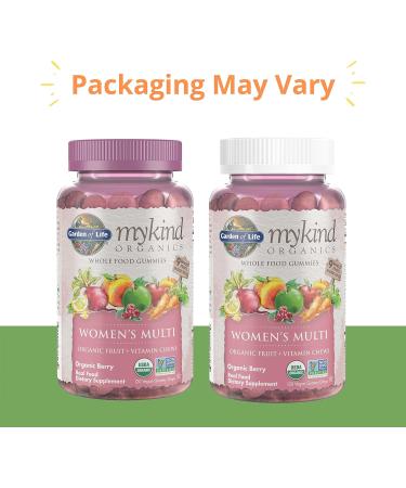 Garden of Life Vitamin Code Raw Iron 30ct Capsules & Organics Women's Gummy Vitamins - Berry - Certified Organic Non-GMO Vegan - Buy Online on GoSupps.com