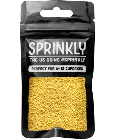 simply topps Gold Mini Sugar Pearls 30g (1mm Diameter) for Cake or Cupcake Decorations - Buy Online on GoSupps.com