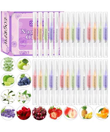 Lot de 28 stylos huile pour ongles Cuticle Oil Pen pour la r paration soin des cuticules avec vitamines stylo de soin des ongles pour ongles fissur s et secs