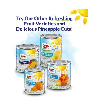Dole Canned Pineapple Chunks in Heavy Syrup 20 Oz - Pack of 12 - Buy Online on GoSupps.com