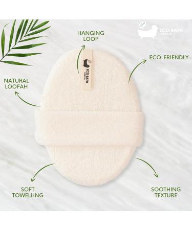Natural Loofah Bath Scrubber - Premium Exfoliating Sponge for Smooth Skin | Deep Cleanse & Exfoliation - Buy Online on GoSupps.com