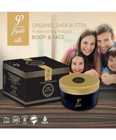 Fysio Organic Shea Butter Body Moisturizer with Olive Oil, Beeswax, Argan Oil - 250ml - Buy Online on GoSupps.com