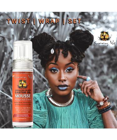 Sunny Isle Jamaican Black Castor Oil Mousse Wrap Set Twist 7oz + Extra Dark Castor Oil 2oz Bundle | Strong Hold, Luxurious Shine, Hair Growth, Frizz Control - Buy Online on GoSupps.com