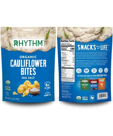 Rhythm Superfoods Variety Box: Cauliflower Bites, Kale Chips, Beet Chips, Carrot Sticks - Organic, Gluten-Free, Vegan, Paleo Friendly Snacks - Buy Online on GoSupps.com