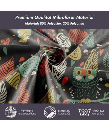 Popnwow Microfiber Cleaning Cloth - Optician Quality 30x30cm for Glasses Camera Lens Tablet & Display - Nordic Forest Owl Design - Buy Online on GoSupps.com