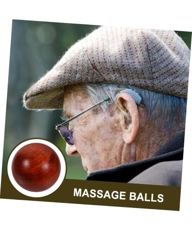 Healeved Wooden Massage Balls - Set of 4 Handcrafted Bamboo Training & Stretch Balls for Muscle Relief & Finger Health - Buy Online on GoSupps.com