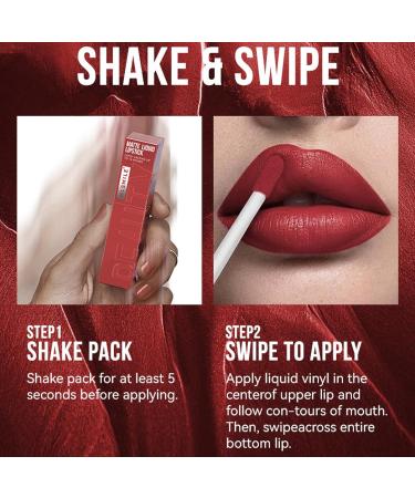 6 Colors Matte Liquid Lipstick Set - Waterproof Long Lasting Highly Pigmented Velvet Smooth Nude Lip Gloss | Perfect Gift Kit for Women - Buy Online on GoSupps.com