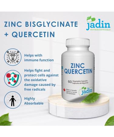 ZINC Bisglycinate + QUERCETIN 60 Vegetable Capsules - Buy Online on GoSupps.com