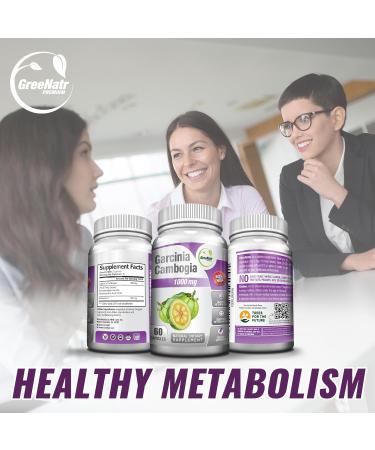 Garcinia Cambogia Extract 1000mg Pure Natural HCA with Potassium - Non GMO, Gluten Free, 360 Vegan Capsules - AS SEEN ON TV - Buy Online on GoSupps.com