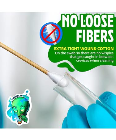 Debowler Xtra Large Cotton Swabs 300 Count - Super Absorbent Bamboo Cotton Buds for Detail Cleaning - Multipurpose with Bamboo Stems - 1 Pack - Buy Online on GoSupps.com