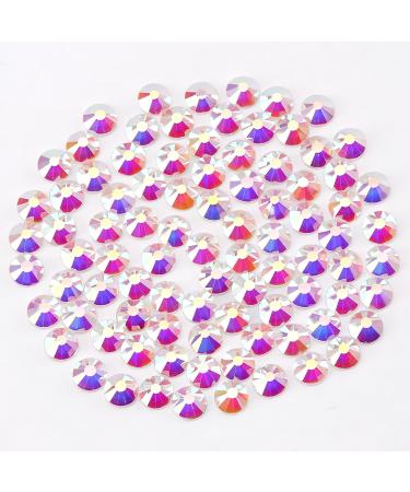 Yhmq du 1440pcs pieces of rhinestones nail crystals + rhinestones for nails crystal transparentab + SS12 (2.8 + 3.0mm) Transparabic SS12-1440PCs