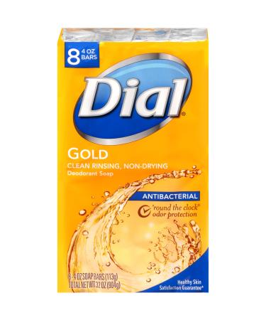 Dial Bar Gold Antibacterial Deodorant Soap 4 oz ea 8 ct