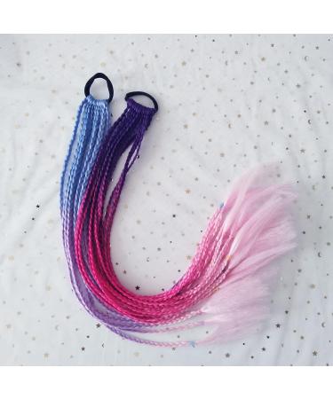 Colorful Clip-In Hair Extensions - 2 Pieces of Synthetic Hair Parts for Parties & Daily Styles - Buy Online on GoSupps.com
