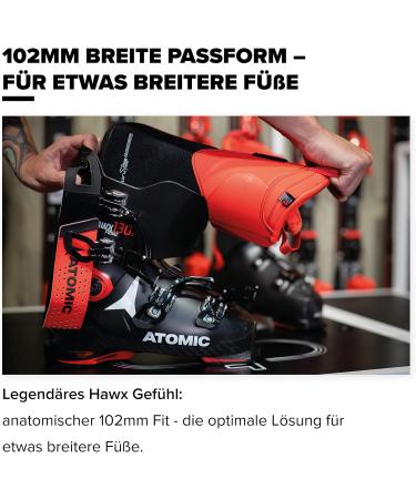 Atomic Hawx Magna 85W Women's Ski Boots - Black/Denim/Silver | 102mm Wide Fit | Prolite Stability & Memory Fit - Buy Online on GoSupps.com