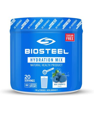 BioSteel Hydration Mix - Peach Mango and Blue Raspberry Flavors (20 Servings each) | Vegan Hydration Mix with Vitamins Minerals and Amino Acids 140 g (Pack of 1) Mix + Hydration Mix Zero Sugar - Buy Online on GoSupps.com